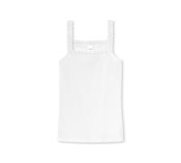 Schiesser Bambina Long Life Cotone Top Slip Coulotte Singolo Intima con Pizzo