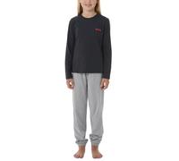 Schiesser Bambina Set Pigiama Lungo con Polsini 100% Cotone - Taglia 98 a 176