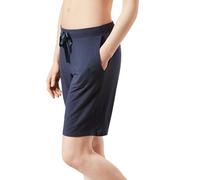 Schiesser Bermuda Schlafshort, Pantalone del Pigiama Donna, Blau, 42
