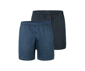 SCHIESSER Boxer 'Basic' blu scuro / nero Uomo - Abbigliamento - Intimo - Mutande - Boxer SCHIESSER 4XL