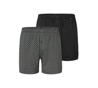 SCHIESSER Boxer ' Basic ' grigio / nero Uomo SCHIESSER L