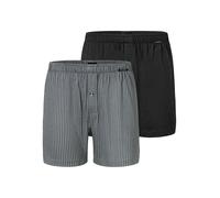 SCHIESSER Boxer 'Basic' grigio / nero Uomo SCHIESSER XL