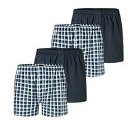 SCHIESSER Boxer blu / blu scuro / grigio sfumato / offwhite Uomo SCHIESSER M blu / blu scuro / grigio sfumato / offwhite