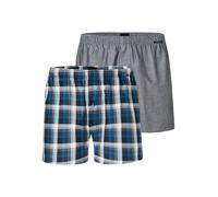 SCHIESSER Boxer blu / nero / bianco Uomo SCHIESSER XL