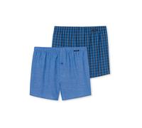 SCHIESSER Boxer blu reale / blu chiaro / nero / bianco Uomo SCHIESSER XXL blu reale / blu chiaro / nero / bianco