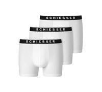 Schiesser 3 Pack Shorts Boxer, Bianco, XXL (Pacco da 3) Uomo