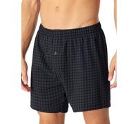 Schiesser Boxer da Uomo da Uomo, Morbido e Confortevole, Senza Elastico in Vita, Cotone Biologico, Cotone Casual, Nero_180507, 4/ S