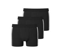 Schiesser Boxer da Uomo in Cotone Organico Elasticizzato con Cintura Morbida Pantaloncino, Nero_173816, XXXXL