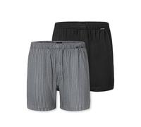 Schiesser 2 Pack Boxershorts Baumwolle Jersey Weich Multipack-Jerseyboxer Boxer a Pantaloncino, Ordinati 3_182427, 4 Uomo