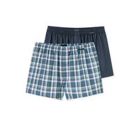 SCHIESSER Boxer 'Multi' blu scuro / bianco Uomo SCHIESSER XL blu scuro / bianco