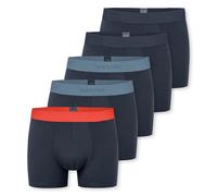 Schiesser Boxer Uomo, 5er Pacco - Serie " 95/5 ", Mutande, Logo Colorato