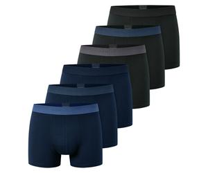 Schiesser Boxer Uomo, 6er Pacco - " 95/5 ", Costume, Cotone Elasticizzato, Logo