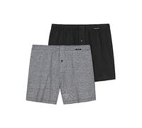 Schiesser Boxersortiment Boxershorts 2 Pack Boxer, Nero (Schwarz 000), S (Pacco da 2) Uomo