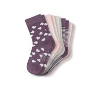 Schiesser Calze da ragazza Rainbow assortite écru/lilla/rosa/bianco 31-34