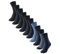 SCHIESSER Calzini Da Uomo - Bluebird, Confezione Da 10, Mix Di Cotone