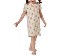 Schiesser Camicia da Notte a Maniche Corte Natural Love, Crema_182557, 140