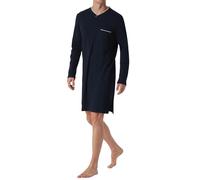 Schiesser Camicia da Notte Lunga, Blu Scuro, 54 Uomo