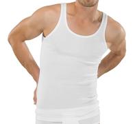 Schiesser - Canottiera, Colletto Tondo, Senza Maniche, Uomo, Bianco (Weiss), L