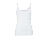 Schiesser Top con Bretelle Canottiera, Opaco, Bianco (Weiß (100-weiss), L Donna