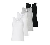 Schiesser Canottiera intima da donna, confezione da 4 pezzi, 4 canottiere moderne multipack Classic Mix, 42