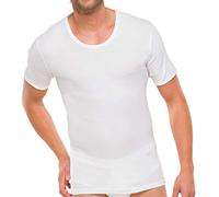 Schiesser - Canottiera, manica corta, Doubleripped, uomo, Bianco (Weiß (100-weiss)), M