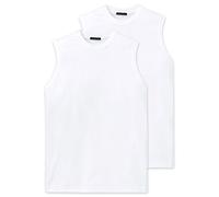 Schiesser - Canottiera, Senza Maniche, Pacco da 2, Uomo, Bianco (Weiß (100-weiss)), L