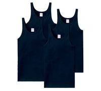 Schiesser Canottiera Uomo 4er Pacco - senza Maniche,Cotone Essentials,a Costine