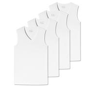 SCHIESSER Canottiera Uomo Confezione Da 4 - Serie "95/5", Collo A V, S-XXL