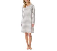 Schiesser Casual Essentials Camicia da Notte, Grigio Argento-Mel_181745, 54 Donna