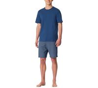Schiesser Casual Essentials Set di Pigiama, Blu Navy, 58 Uomo