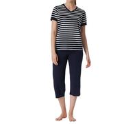 Schiesser Casual Essentials Set di Pigiama, NachtBlau_181254, 46 Donna