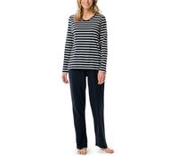 Schiesser Casual Essentials Set di Pigiama, NachtBlau_181756, 48 Donna
