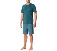 Schiesser Casual Essentials Set di Pigiama, Verde, 56 Uomo