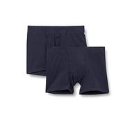 Schiesser Boxer Polsini Morbidi, Confezione da 2 Pantaloncino, Blu Notte_173535, 152 cm Bambini e Ragazzi