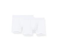 Schiesser Confezione da 2 Boxer Pantaloncino, Bianco, 140 cm Bambini e Ragazzi