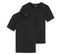 Schiesser Confezione da 2 Magliette con Scollo a V - 173906 Intimo, Nero, L (Pacco da 2) Uomo