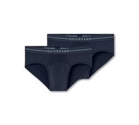 Schiesser Confezione da 2 Slip da Uomo Rio-Slip Multipack - Cotton Flex, Admiral_183340, XXL