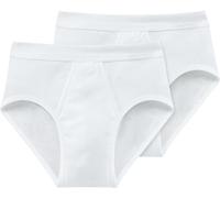 Schiesser Slip da uomo a costine sottili – confezione da 4, bianco XXL