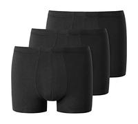 Schiesser Confezione da 3 Boxer Intimo con Polsini Morbidi - Soft Cotton, Nero, XL (Pacco da 3) Uomo