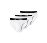 Schiesser 3 Pack Rio Slip, Bianco, S (Pacco da 3) Uomo