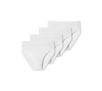 Schiesser Confezione da 4 Slip Intimo, Bianco, 46 Donna