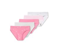Schiesser Confezione da 5 slip da ragazza, in cotone organico, 95/5, taglia da 92 a 140, 116