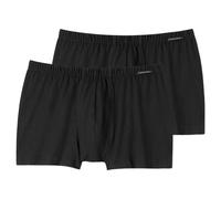 Schiesser da Uomo Pantaloncini 2er Pacco Pantaloni, Doppio Mutande M-XXL - Nero