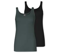 Schiesser Damen 2 Pack Trägertop Unterhemd-Modal Essentials Canottiera, Ordinati 7_183711, 44 Donna
