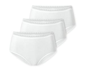 Schiesser Damen 3 Pack Maxi Slip Unterwäsche mit Hoher Taille und Spitze Baumwolle Mix - Multipacks Mutande da Uomo Donna