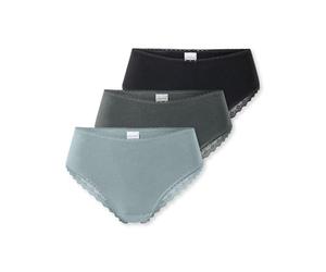 Schiesser Damen 3 Pack Panties Unterwäsche mit Spitze Baumwolle Mix - Modern Multipacks Slip a Culotte Donna