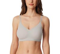 Schiesser Damen Bustier mit Pads-Invisible Soft Reggiseno, Grigio-Jaspe_181766, 46 Donna