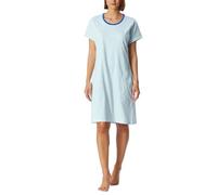 Schiesser Damen Nachthemd Bigshirt Kurzarm-Casual Essentials Maglia Lunga da Notte, Giada_181260, 56 Donna