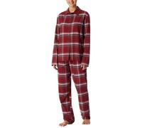 Schiesser Damen Schlafanzug Lang Webflanell-Selected Premium Warming Set di Pigiama, Borgogna_181991, 46 Donna