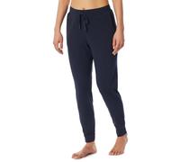 Schiesser Damen Schlafhose lang mit Bündchen - Mix + Relax, Blu scuro_182271, 48